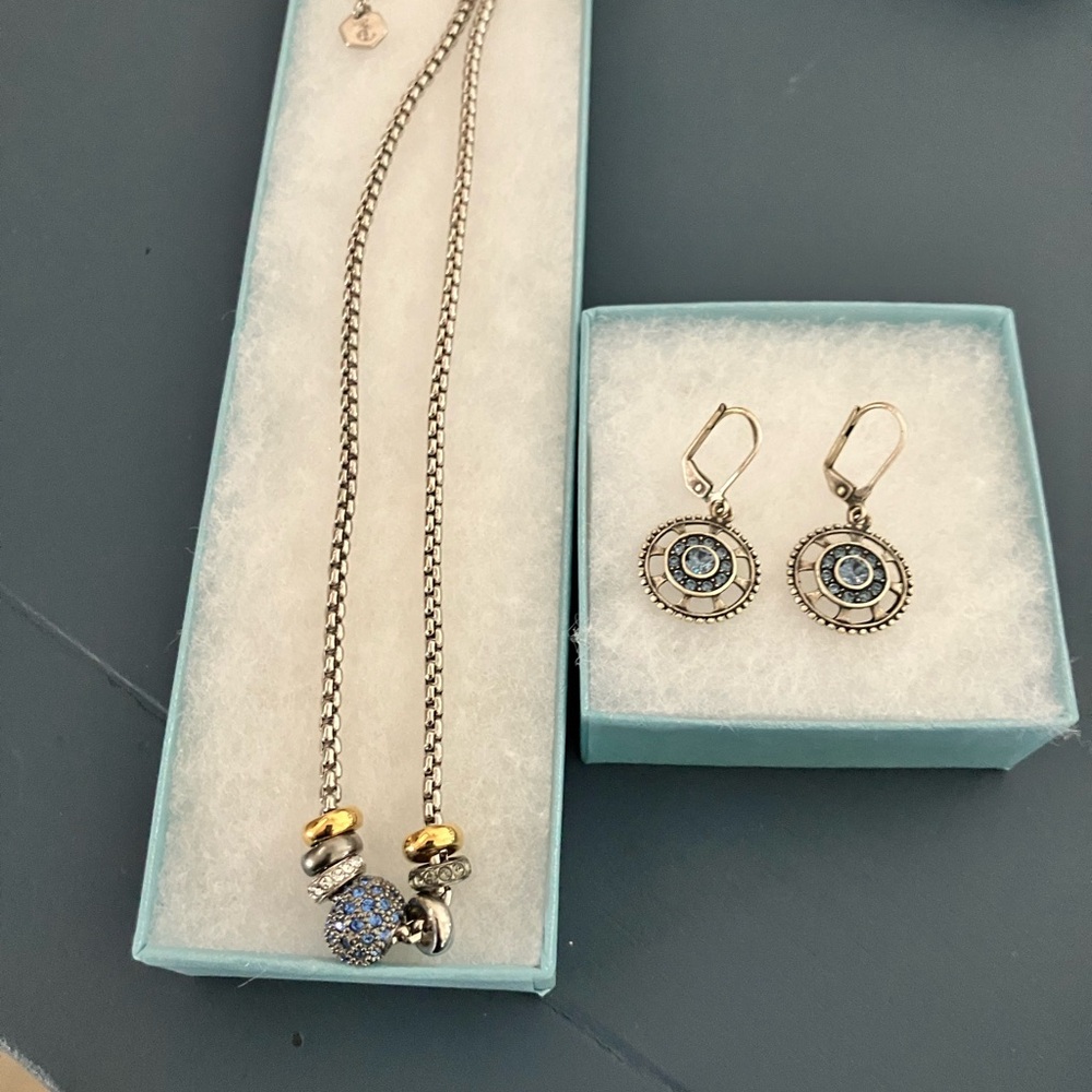 Elegant Silver and Gold Jewelry Set